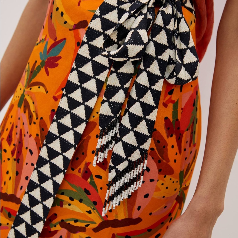 Anthropologie farm rio midi skirt size s Nwt